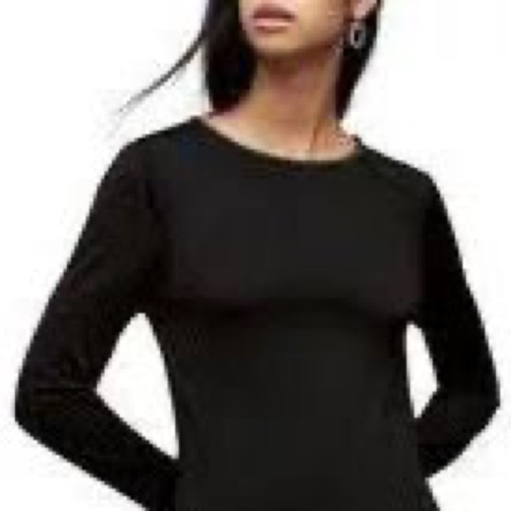 All Saints stretchy black dress size xs brand new with tags